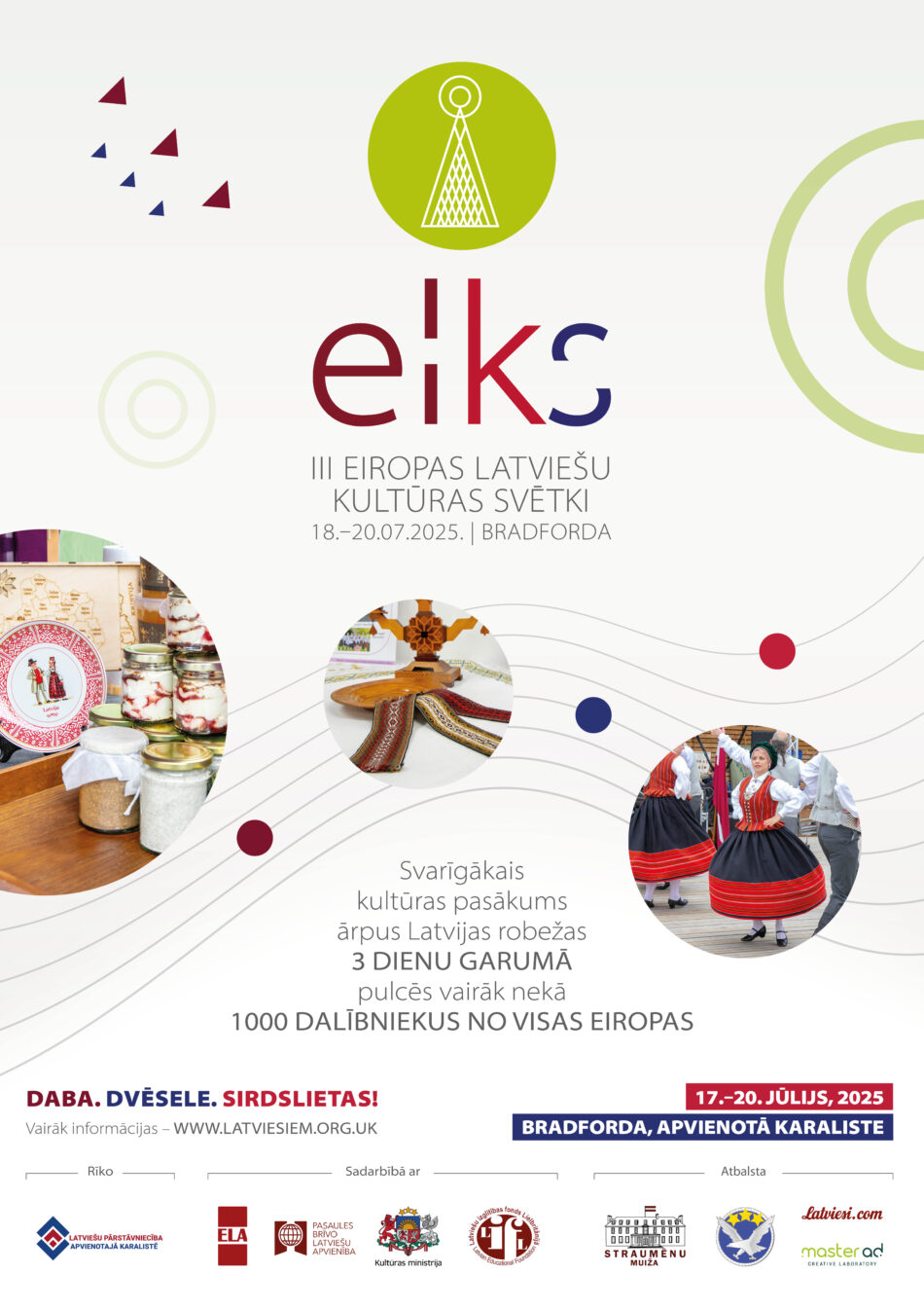 Lielākais un svarīgākajs Eiropas latviešu kultūras pasākums- ELKS III 2025 Bradfordā