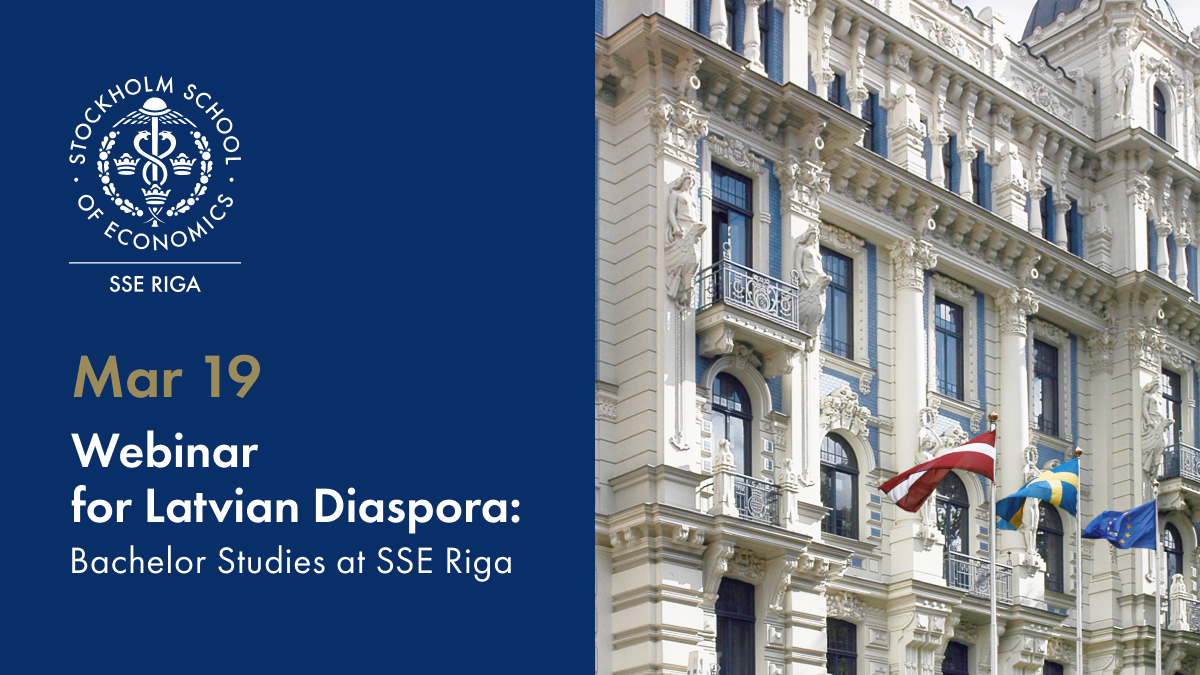 SSE Riga invites Latvians from various #diasporas to learn about our three-year Bachelor programme delivered in English in the heart of Riga